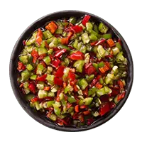 crushed chilli in a tub