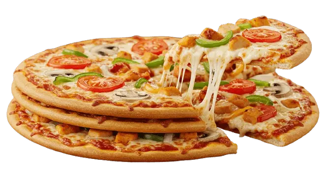 debonairs specialty triple decker sweet chilli chicken pizza flavor