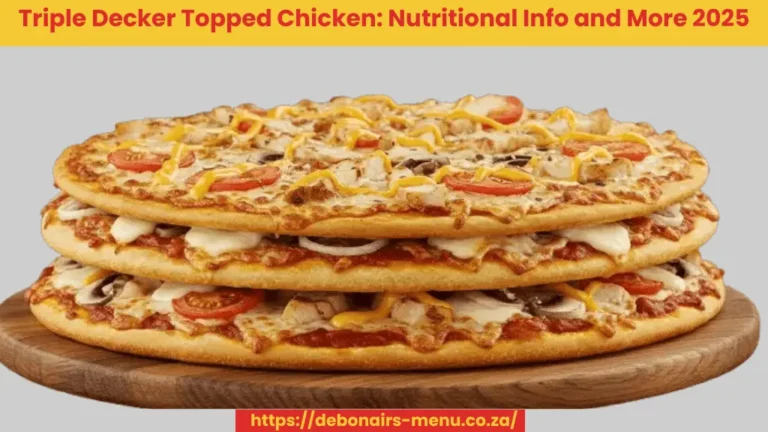 Triple Decker topped Chicken: Ingredients, Allergens & Nutritional Info 2025 featured image